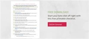 Keto Diet Menu Chart